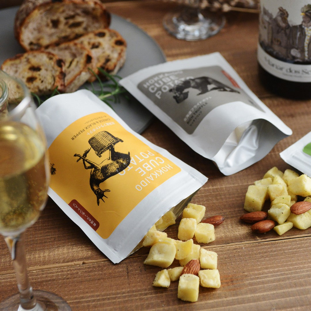Ensemble de mini-dés de pommes de terre 3 saveurs