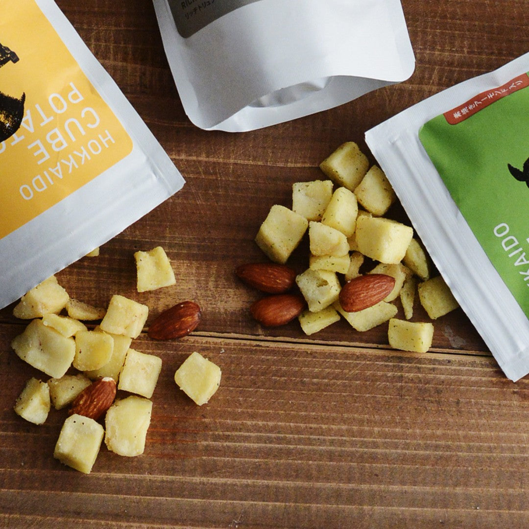 Ensemble de mini-dés de pommes de terre 3 saveurs