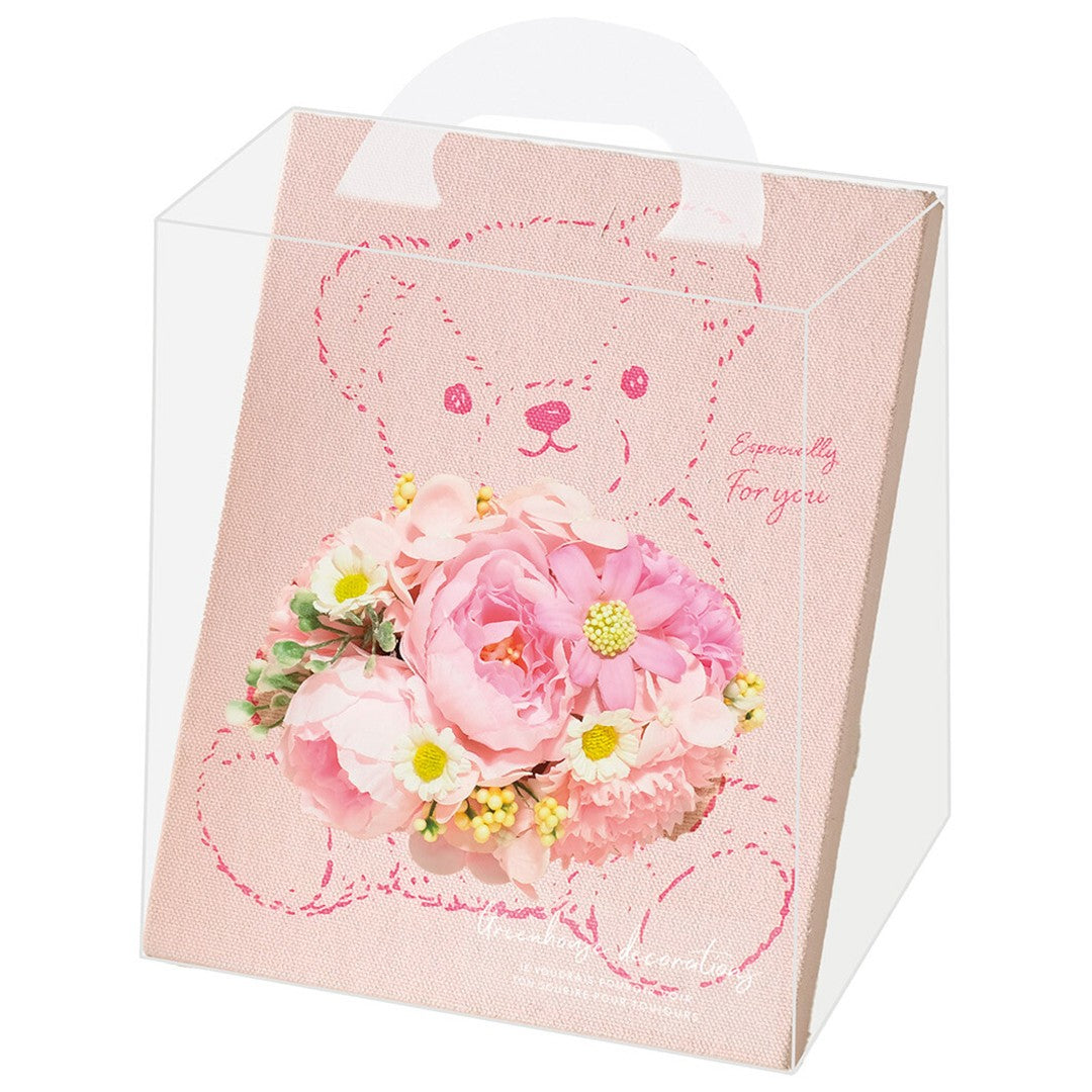 Tabla de lienzo de ramo de oso, flor de jabón