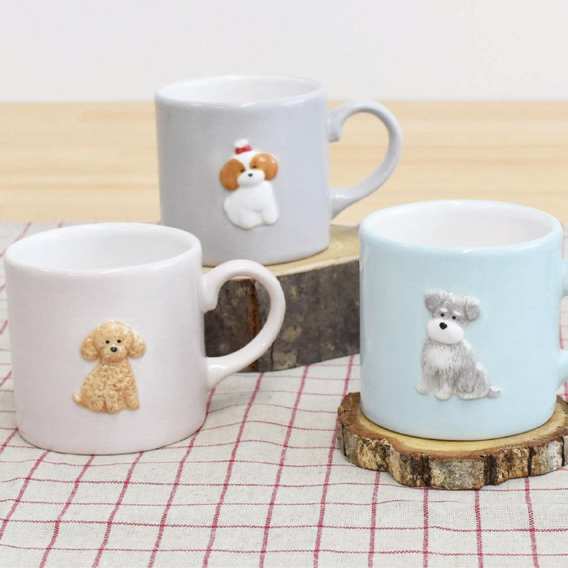 Hand Painted Dog Pattern Mug