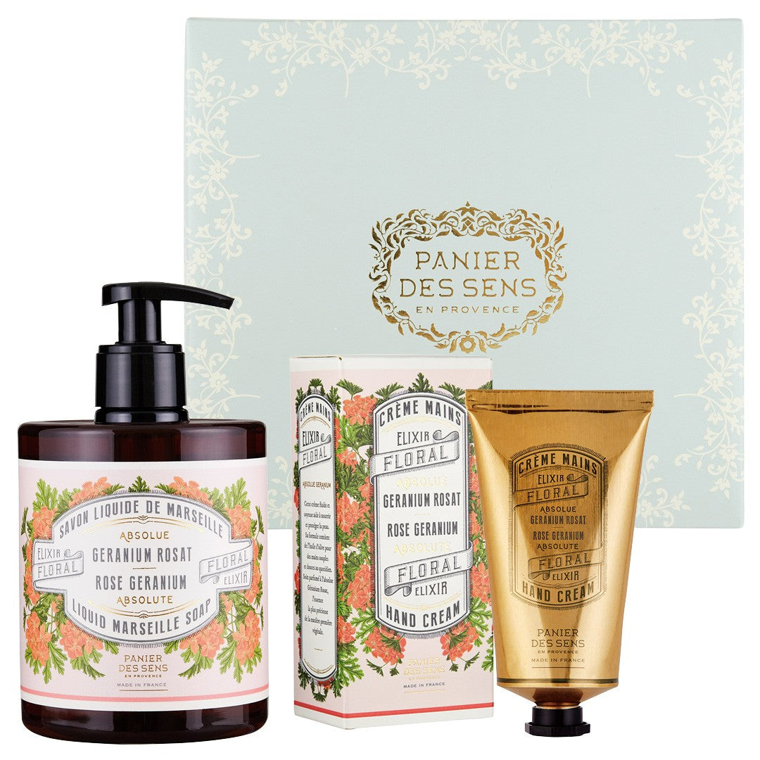 Panier des Sens Absolutes Hand Cream & Liquid Marseille Soap Set