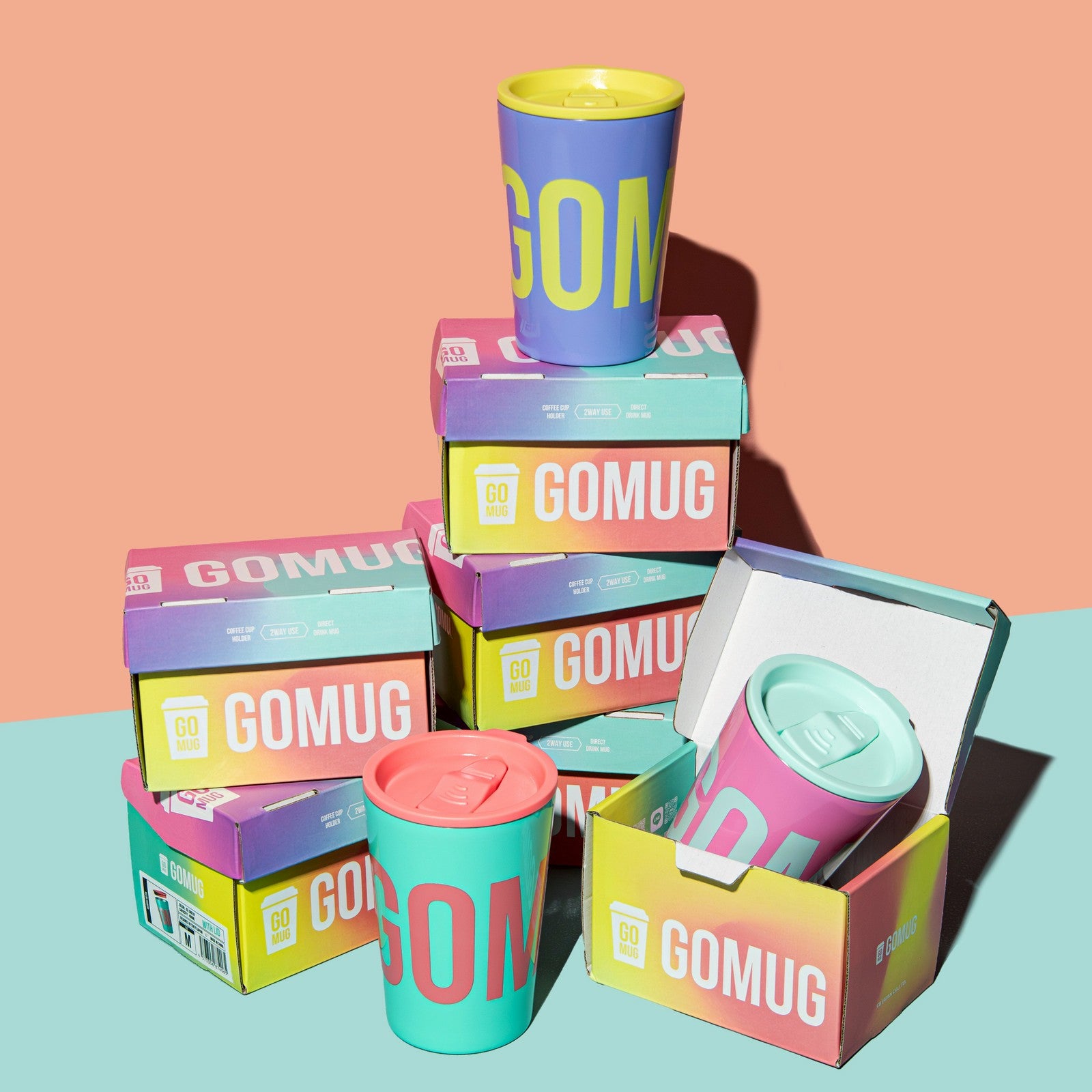 GO MUG NEON Vacuum Double-Walled Tumbler