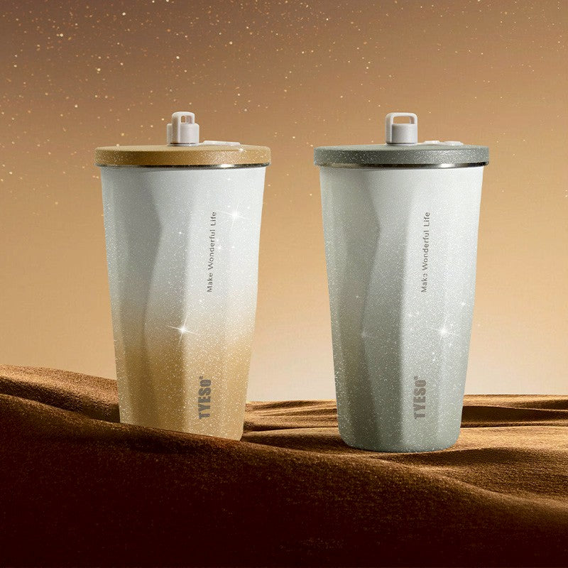 Straw Tumbler with Lid 600ml 8 Colors Available