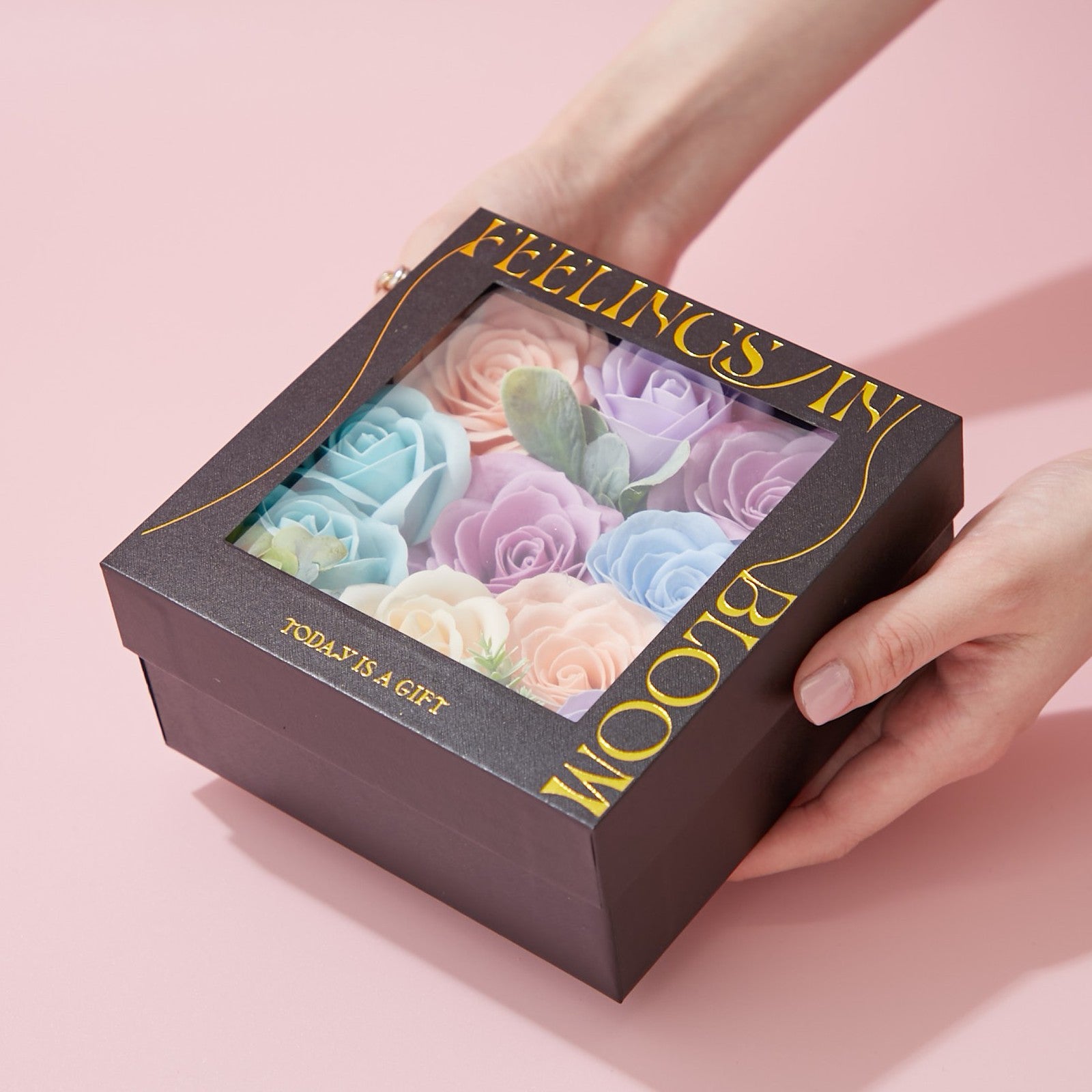 Special Flower Box Soap Flowers