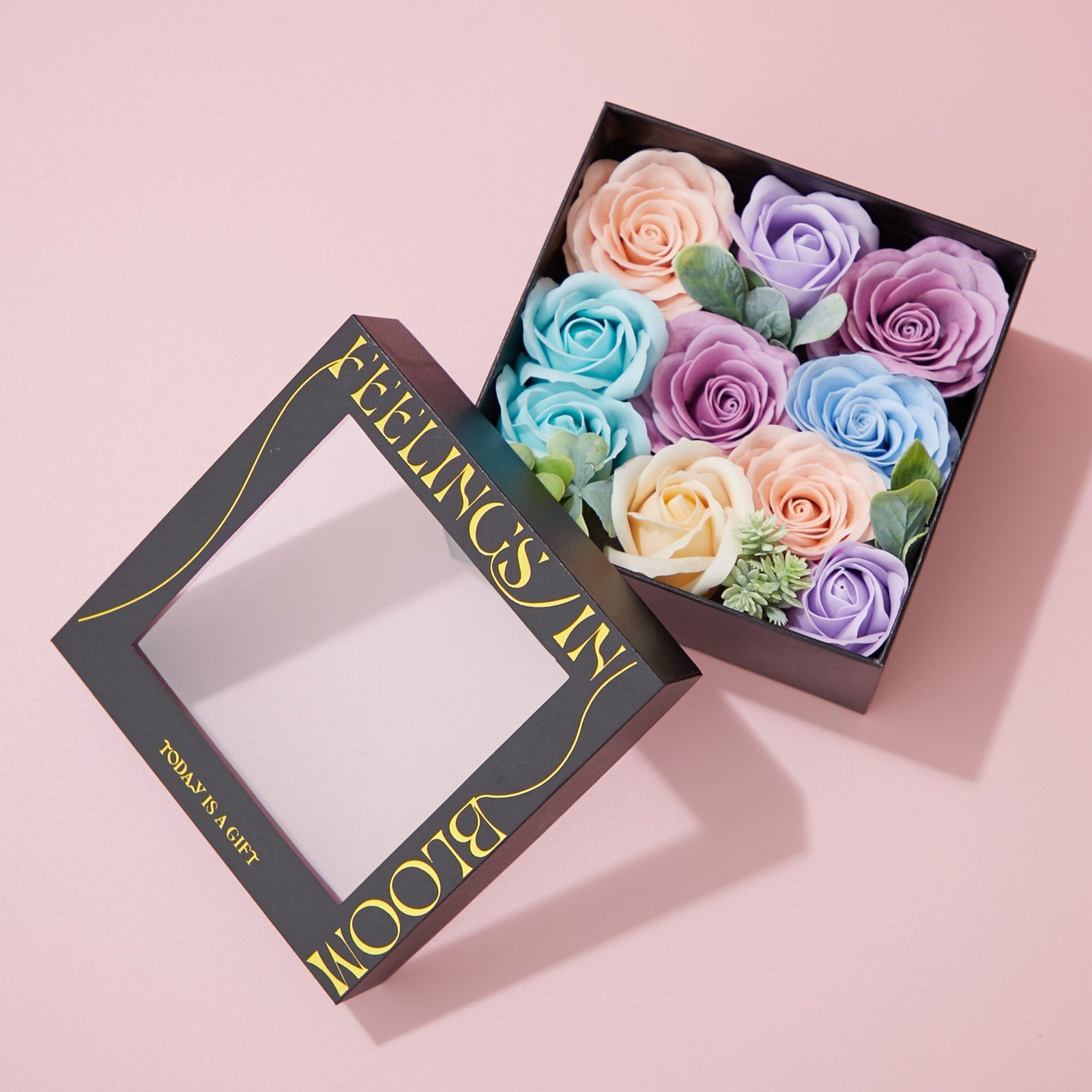 Special Flower Box Soap Flowers
