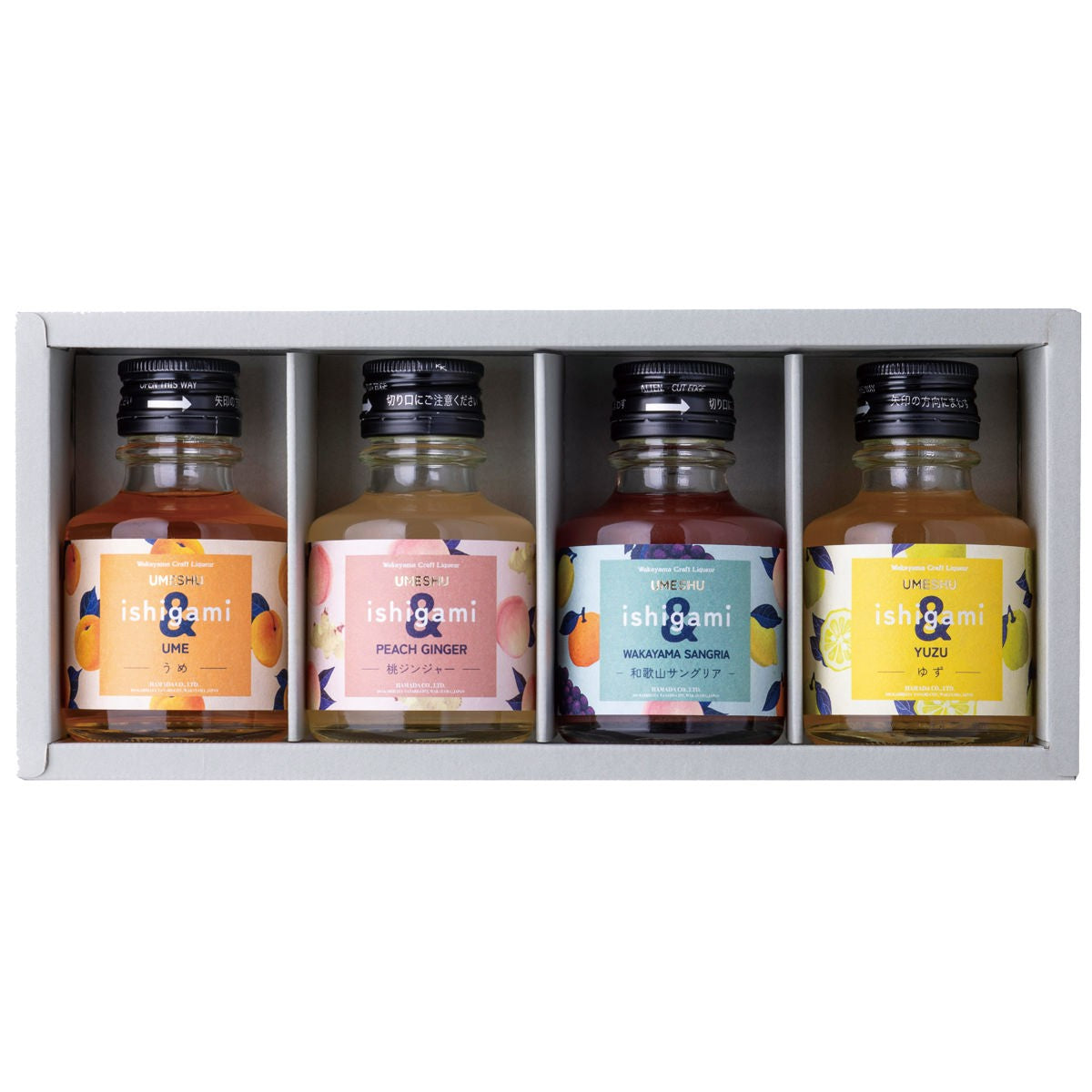 Plum Wine & 4-Flavor Miniature Bottle Tasting Set