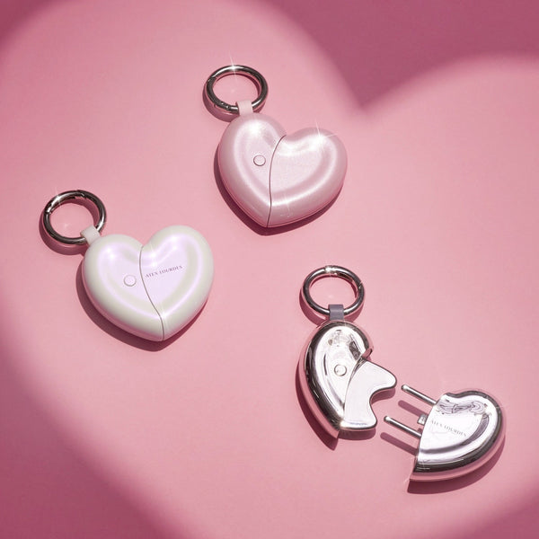 Face Care Heart Charm with Gua Sha and W-Pointer