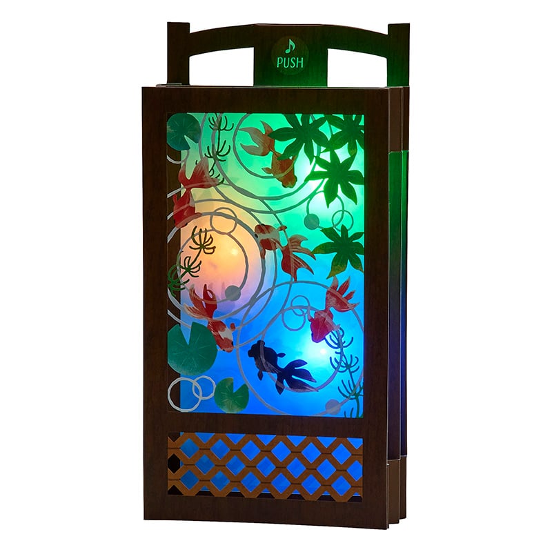 Goldfish Lantern Light & Sound Greeting Card