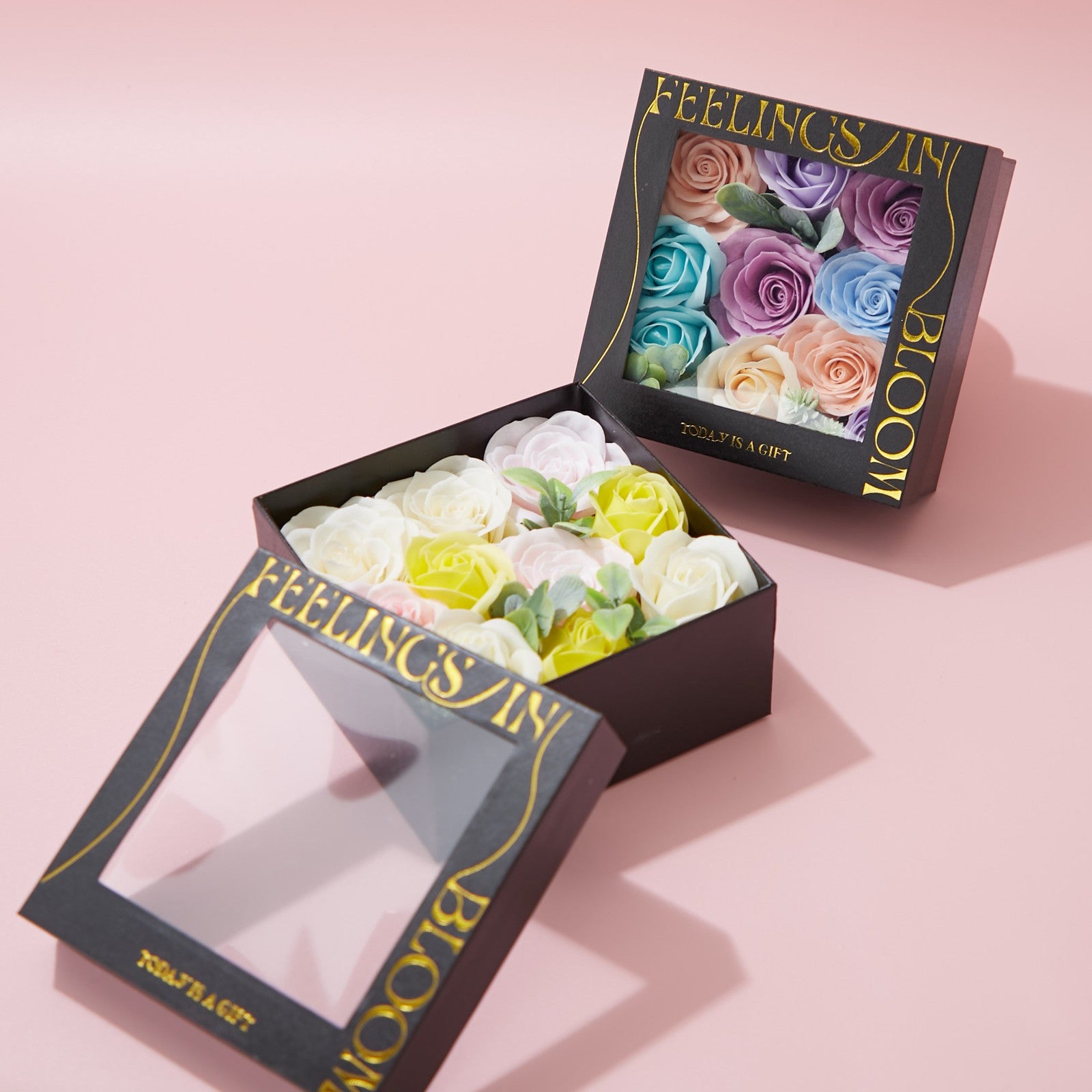 Special Flower Box Soap Flowers